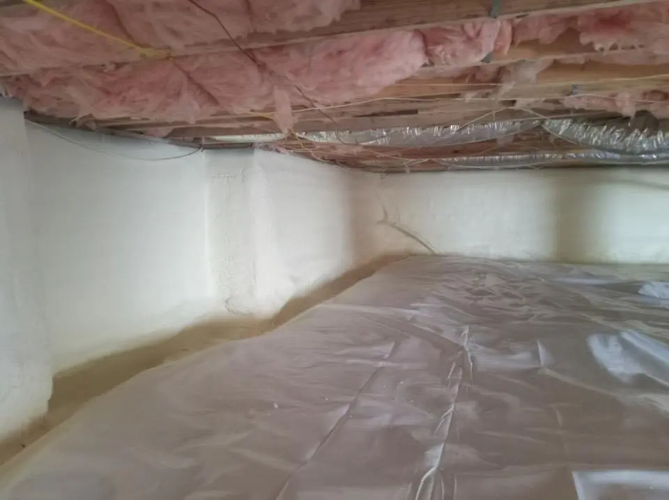 Crawl space encapsulation with closed-cell spray foam for Spray Foam Roofing in East Stroudsburg